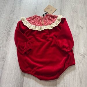 Red and Cream Kids One Piece